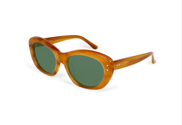 EVILACT eyewear GREYHOUND amber marble / green lens