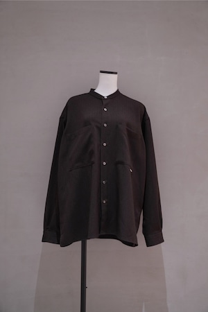 amne HERRINGBONE covered shirts Brown