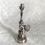 天使のキャンドルスタンド シルバー 太鼓（スペイン）キャンドルホルダー　エンジェル　音楽隊 16OTb15-2