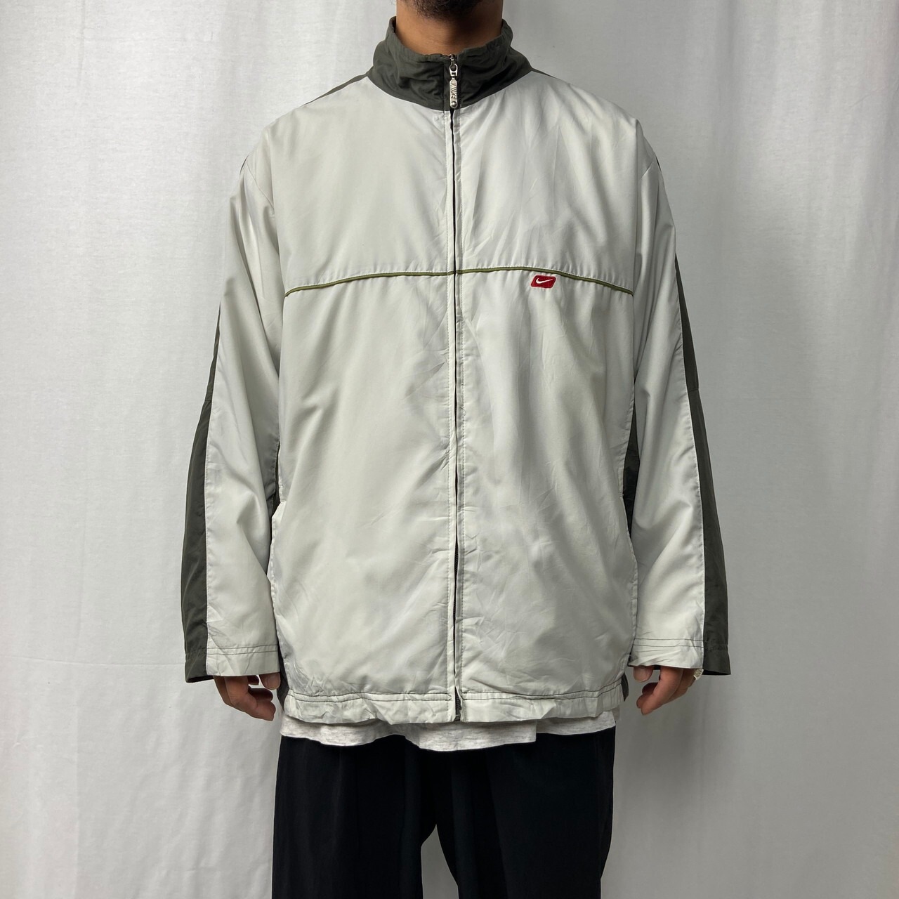 00年代 NIKE ナイキ ナイロン トラックジャケット メンズXL相当 古着 