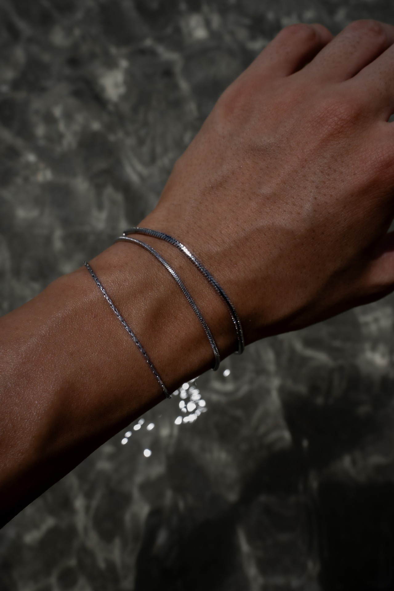 【skin square bracelet】 / SILVER