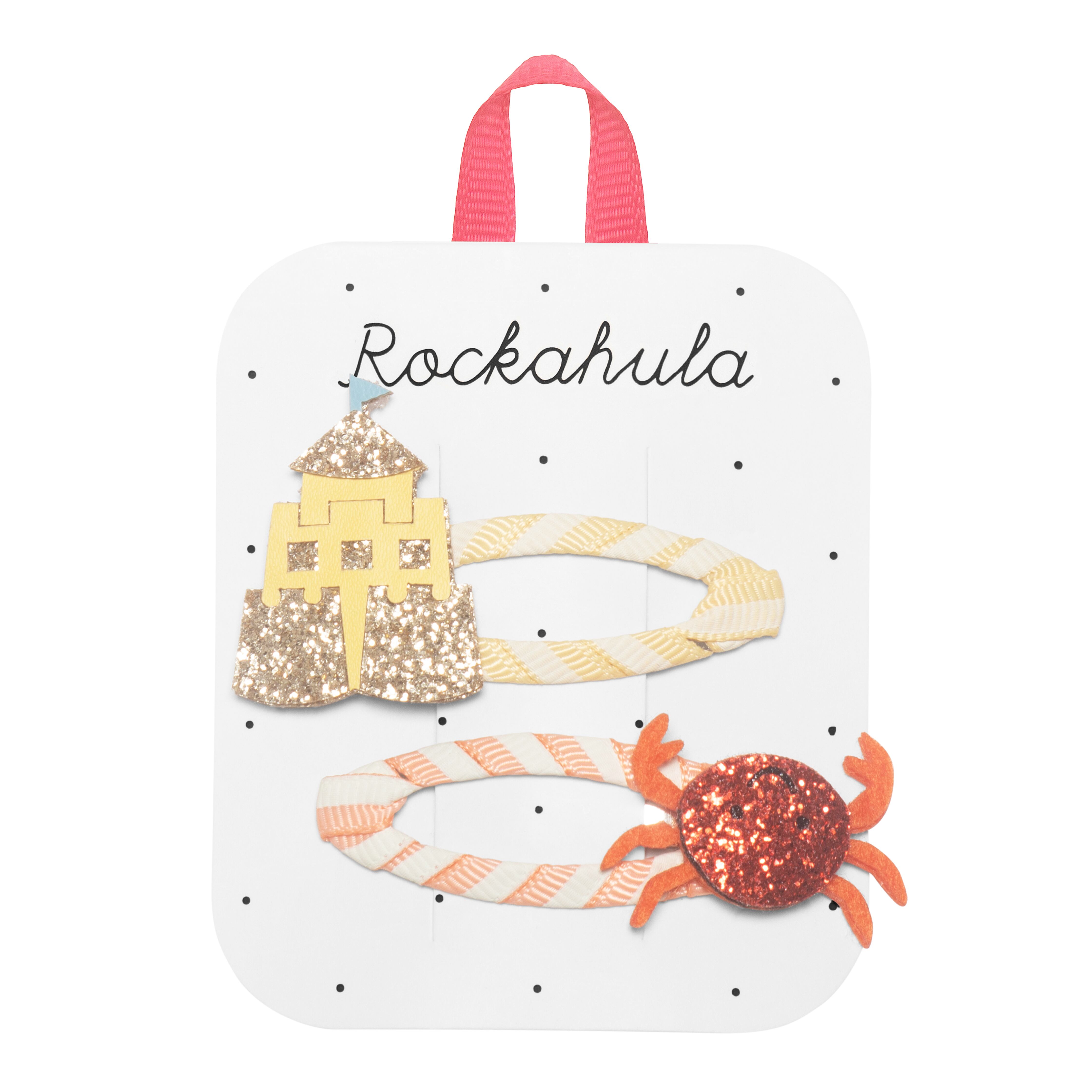 H2327M-Beach Fun Clips (Sandcastle And Crab)-MULTI