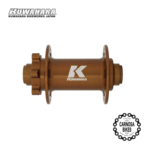 【KUWAHARA】Diavolo V2 Boost Front [ディアボロ ブイツー ブースト フロント] ハブ 32H 15×110mm Brown