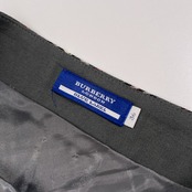 BURBERRY LONDON BLUE LABEL バーバリー ブルーレーベル 斜めチェック ミニ スカート 36 /グレー/三陽商会