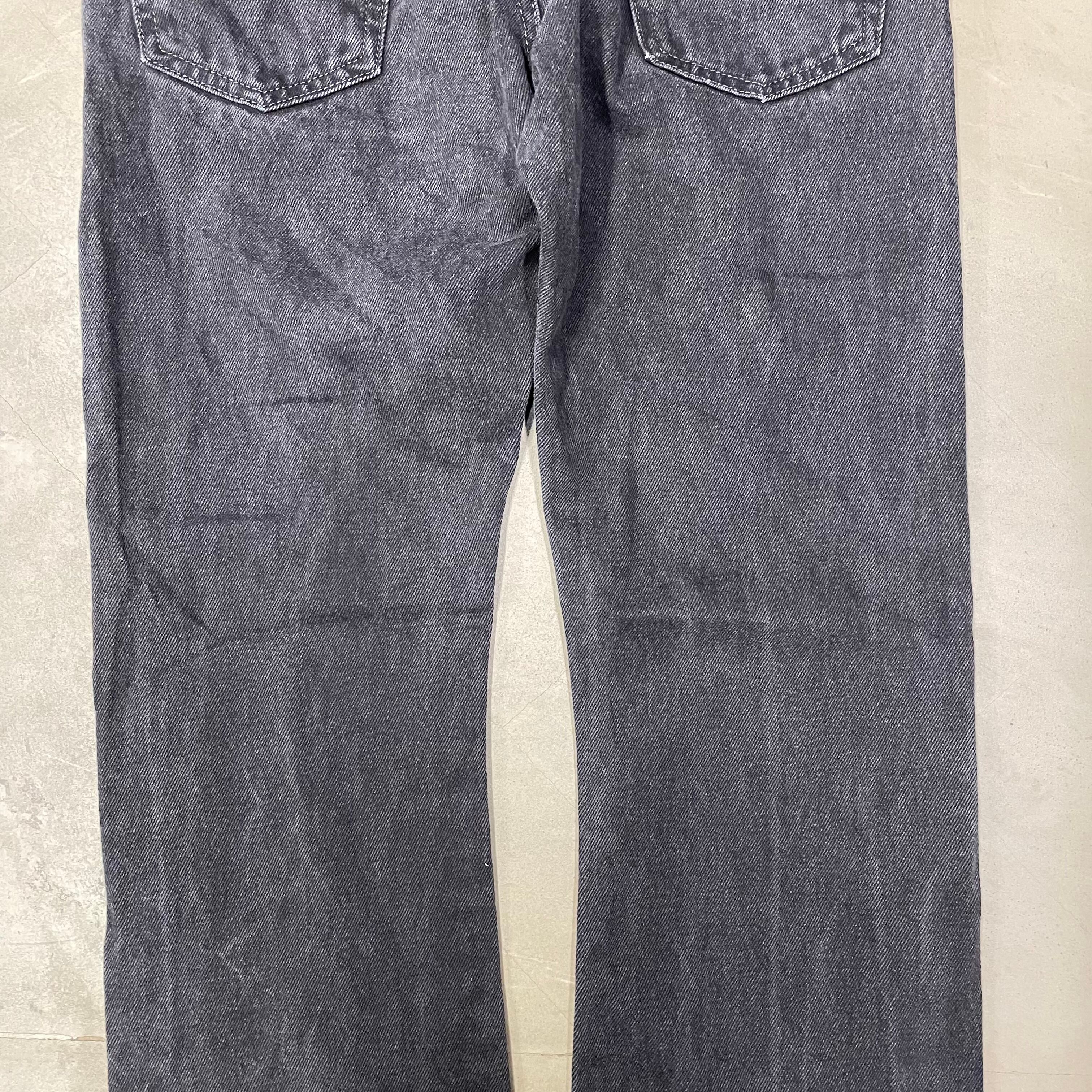 00s Levi's 517 ブラックデニム 後染め フレア ブーツカット