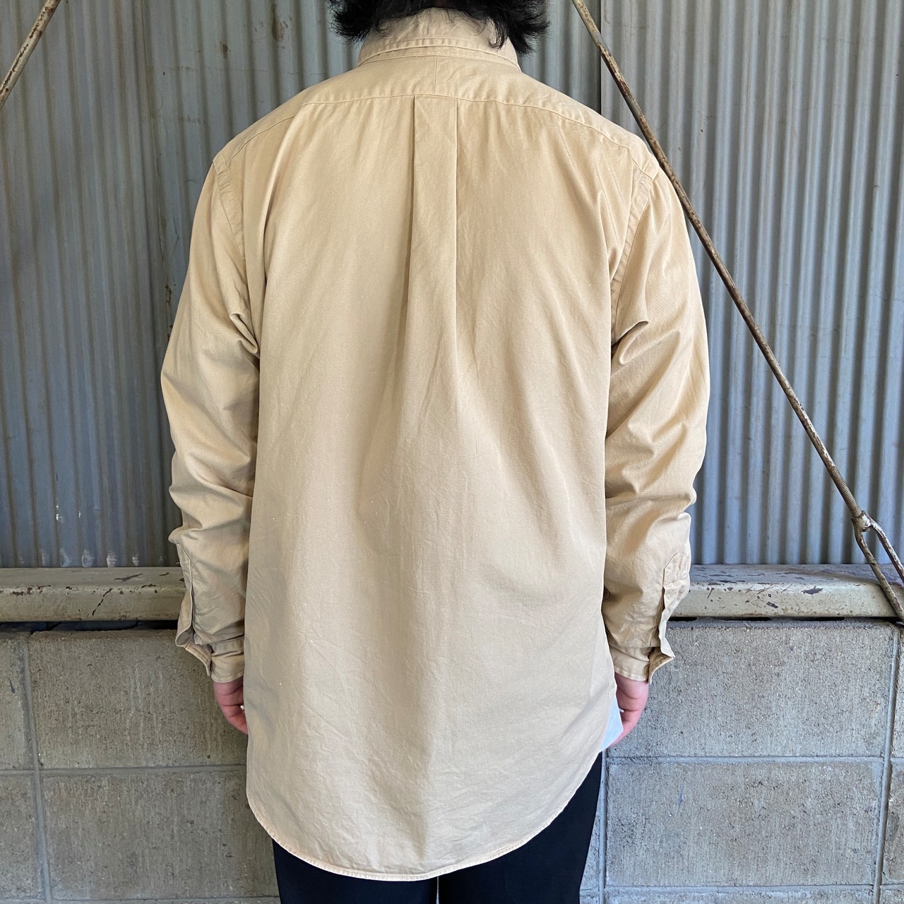 オールドラルフローレン CLASSIC FIT ボタンダウンシャツ メンズM 古着 