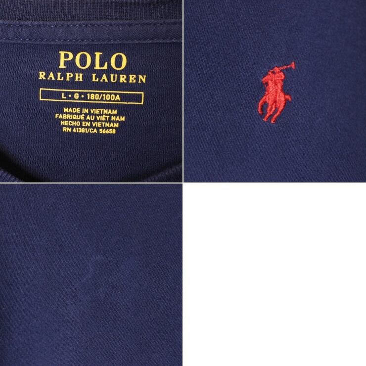 Polo Ralph Lauren ポロ ラルフローレン Vネック ワンポイント Tシャツ ...