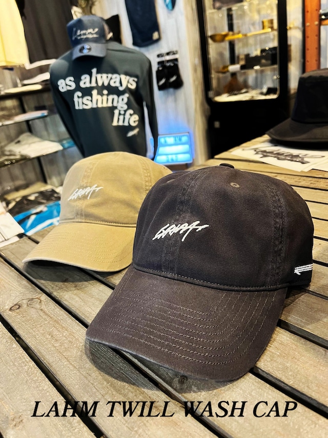 【釣りにも普段使いにも】LAHM TWILL WASH CAP/LAHM ツイル ウオッシュ キャップ