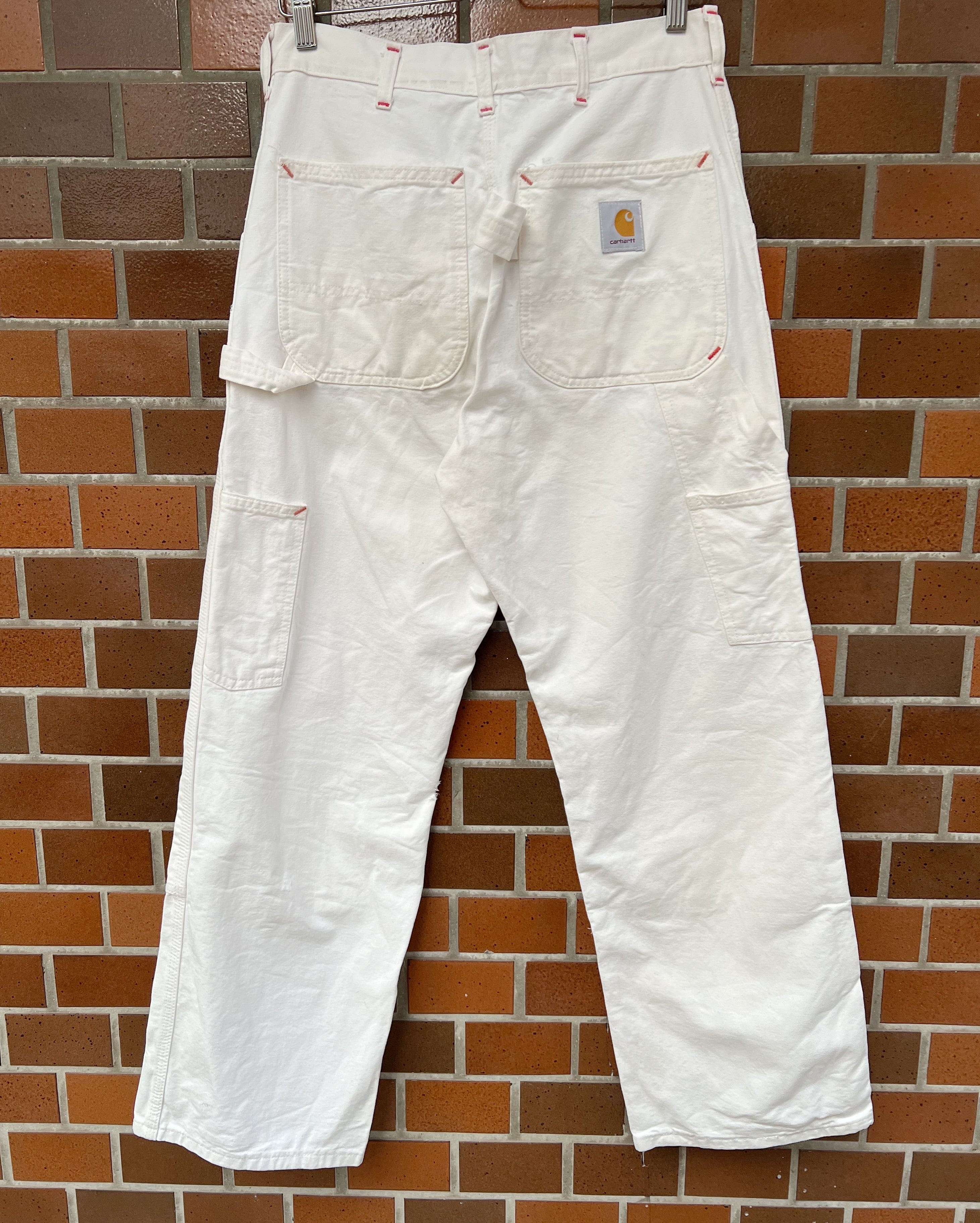 used】USA製 カーハート レッドステッチ ダブルニー ペインター used】USA製 カーハート レッドステッチ ダブルニー ペインター