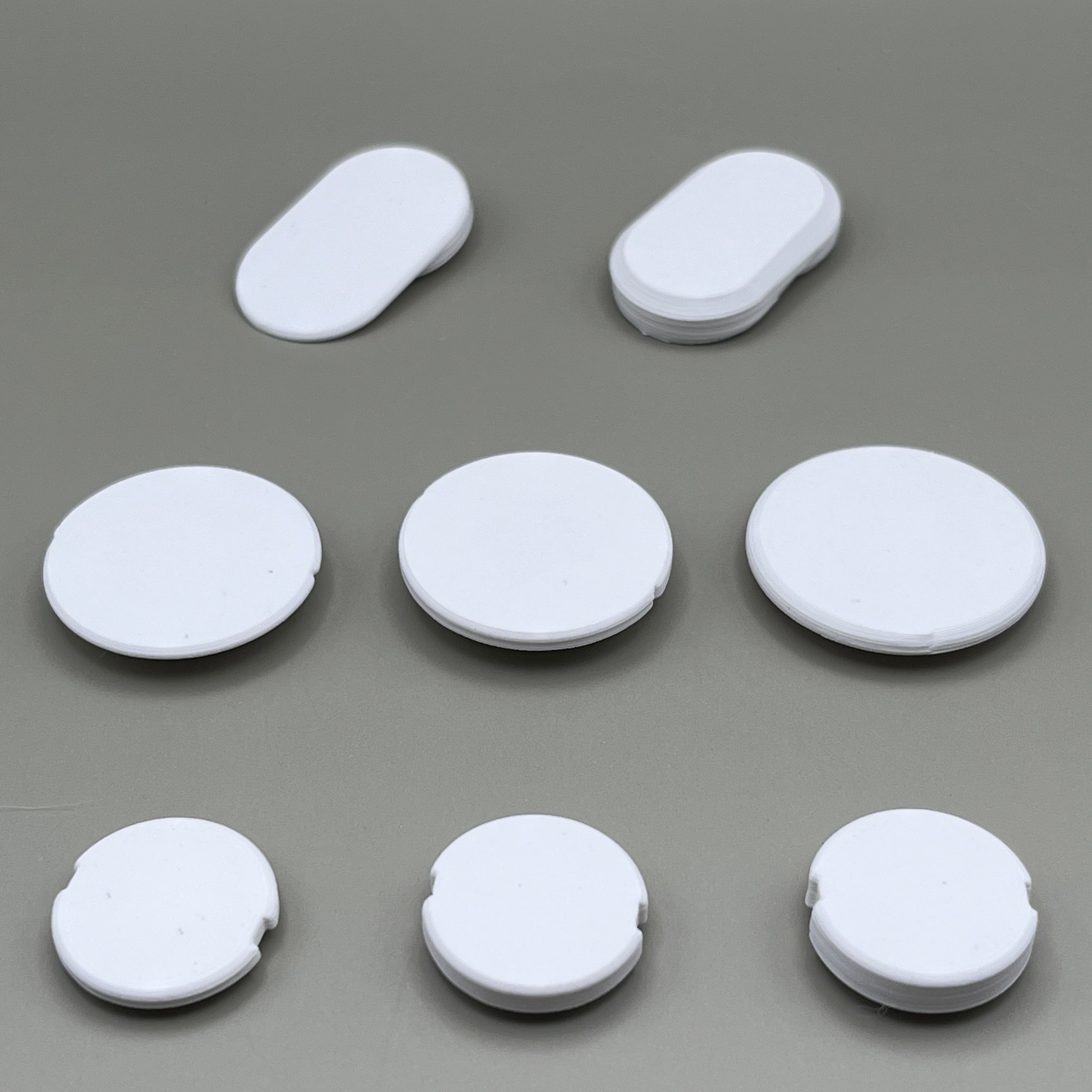 optionボタン 24mm v3.4 option 24φ用ボタントップ - 白 - | RILEME FACTORY
