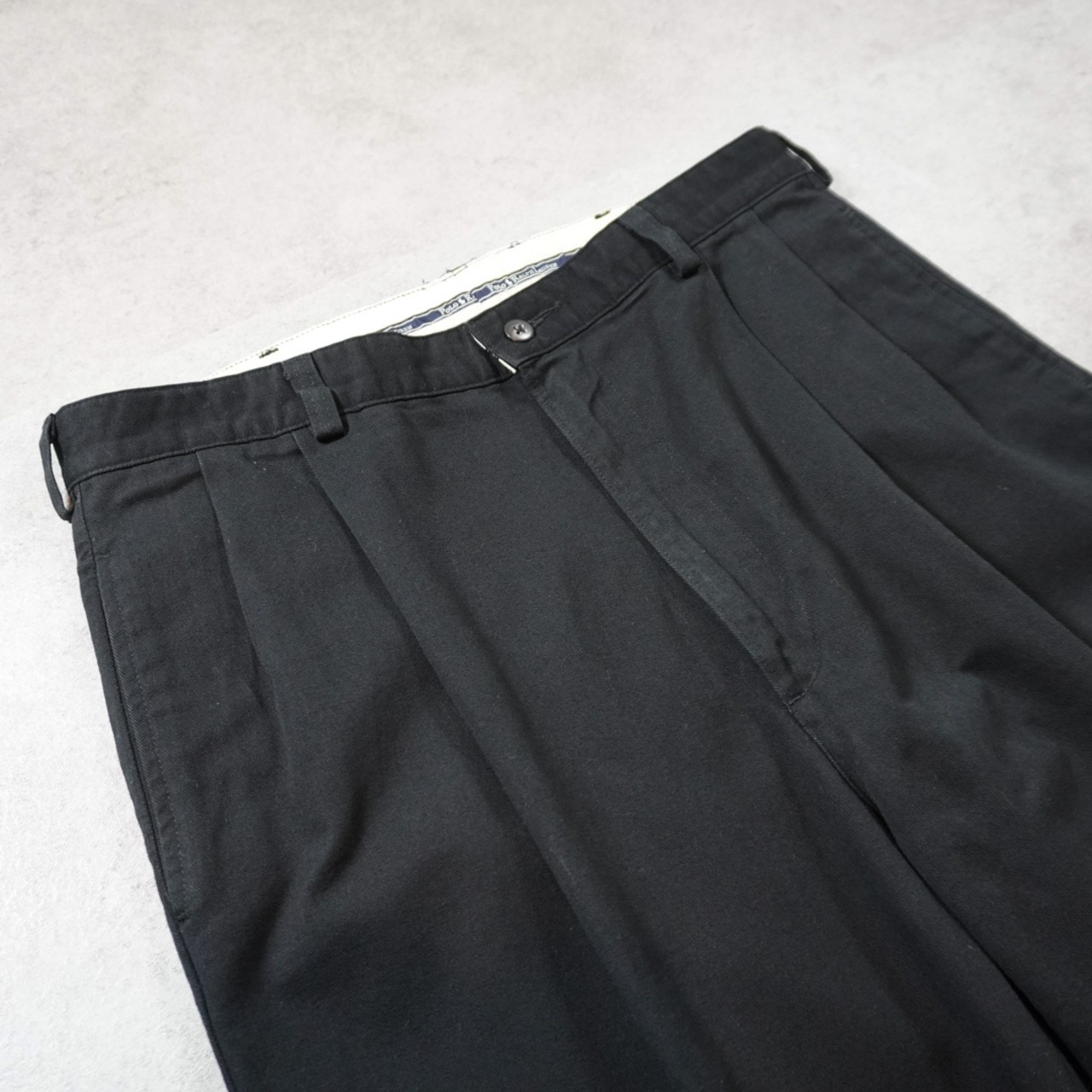 90s Polo by Ralph Lauren POLO CHINO HAMMOND "made in USA" black W36L32 古着 - 5
