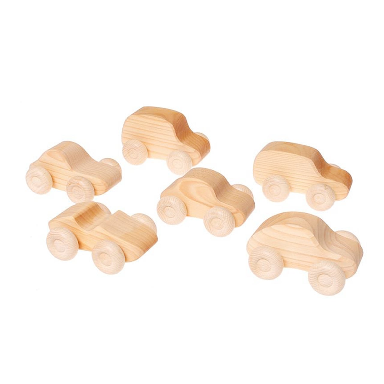 グリムス 6台の車・ナチュラル | Earth8toys