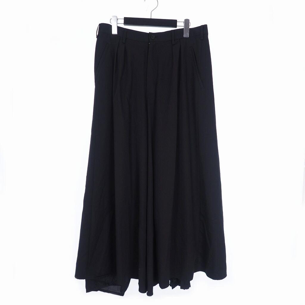 sulvam サルバム レイヤードスカートパンツ2019AW ブラック sulvam サルバム レイヤードスカートパンツ2019AW ブラック