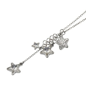 スワロフスキー 星 スター ラインストーン ネックレス シルバー メタル レディース SWAROVSKI 【中古】