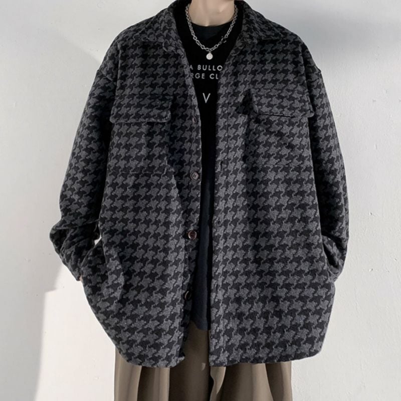 千鳥格子柄ジャケット C10190