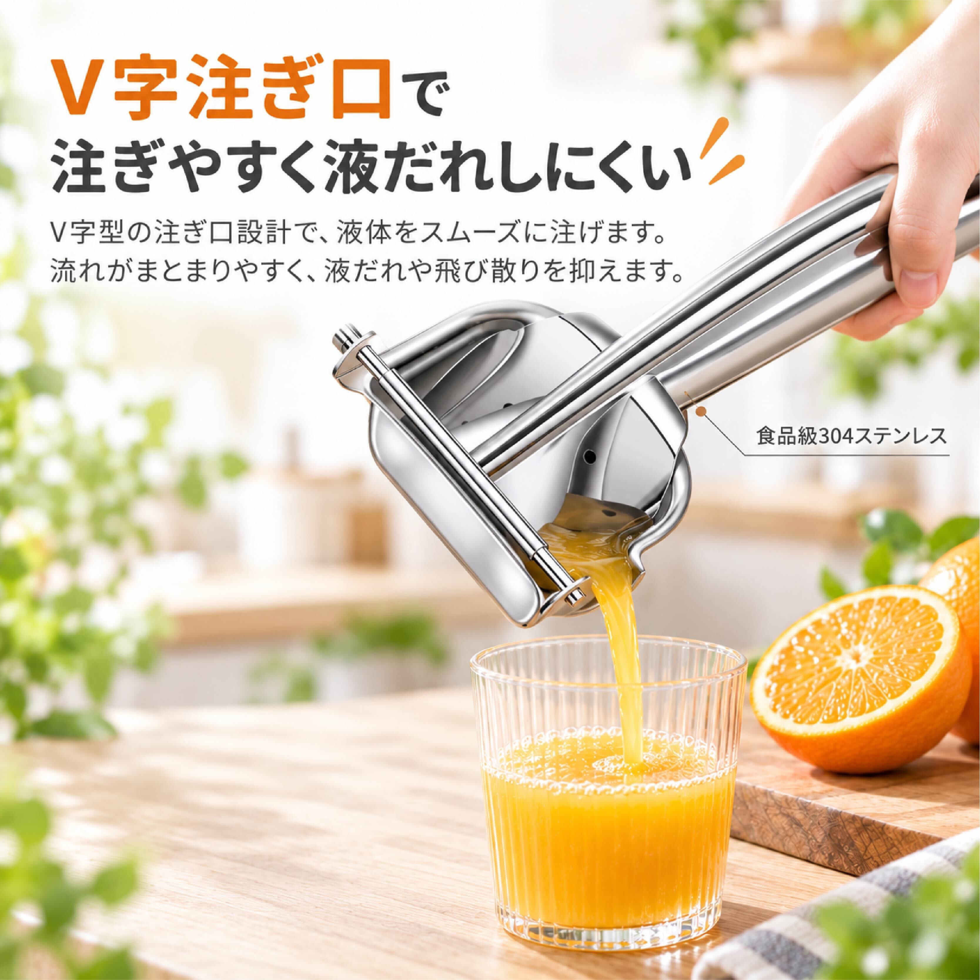 SQ 1011 . 手動ジューサー フルーツ絞り器 レモン絞り器 オレンジ絞り
