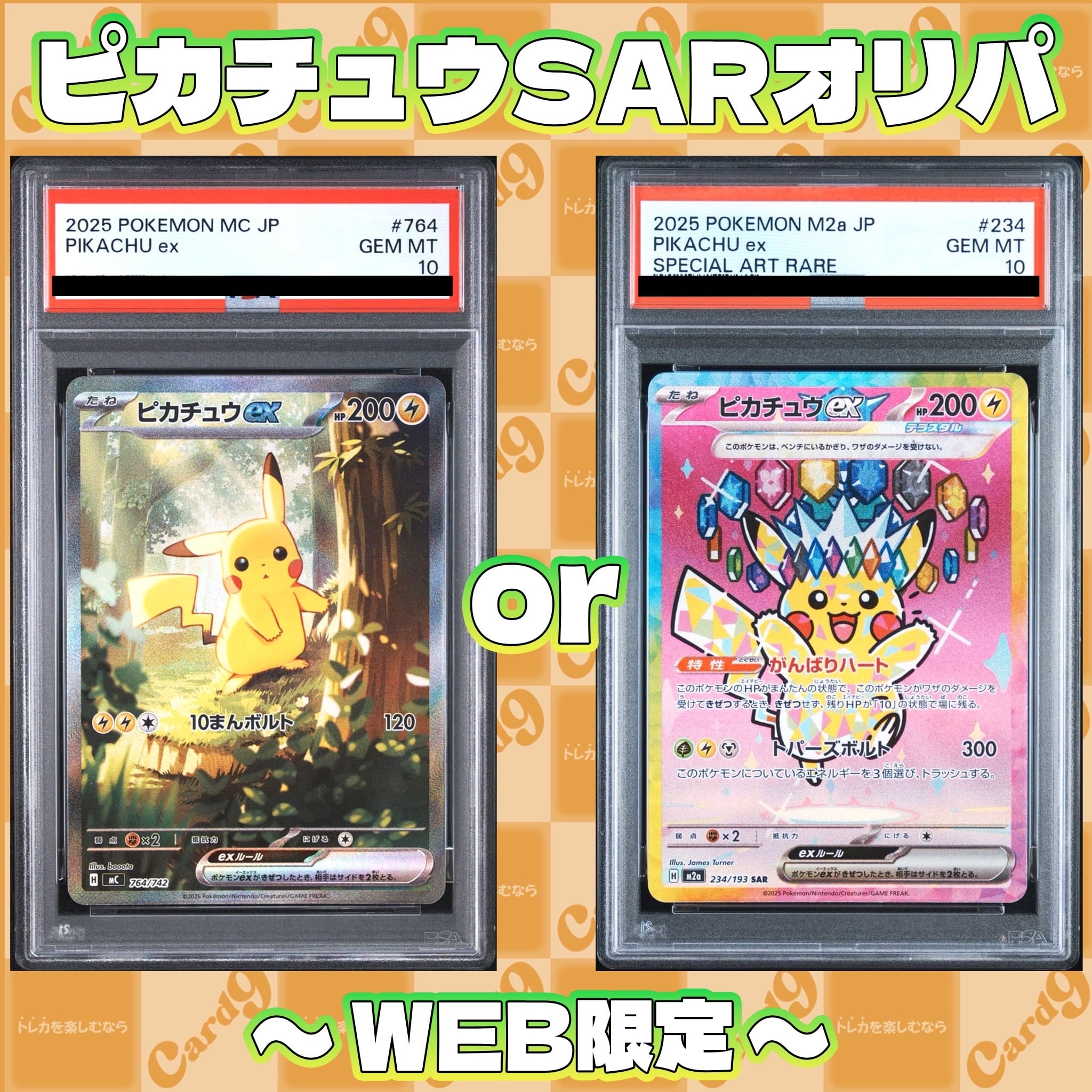ポケモンカード：PSA10 2枚セットオリパ | オリパ専門店 カードナイン