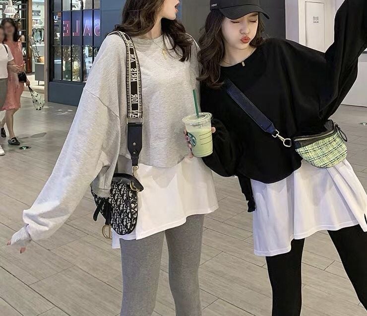 ◆即納◆layered loose tops(ご注文から1-4営業日でお届け)