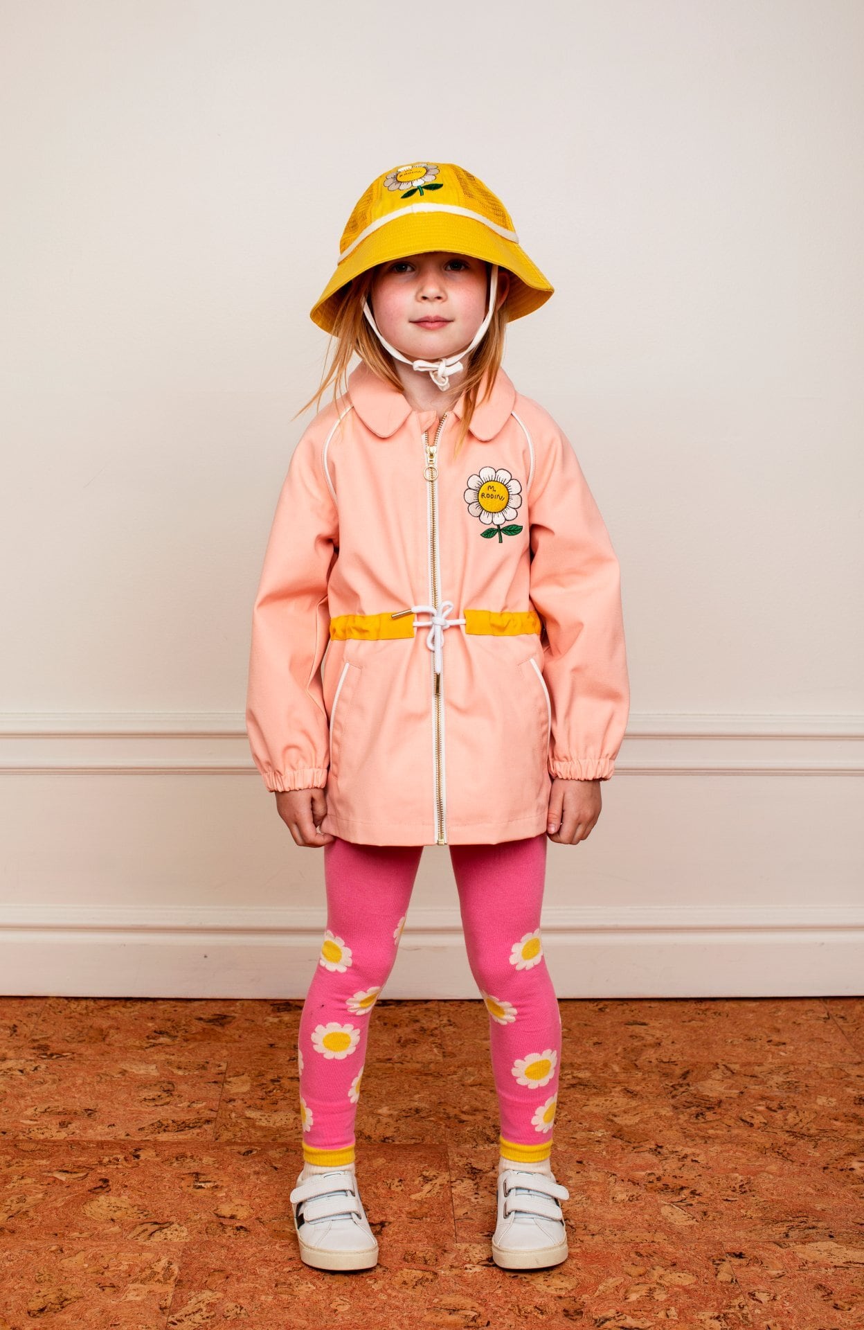 mini rodini 花柄ベレー帽・パンツセット mini rodini / MR flower