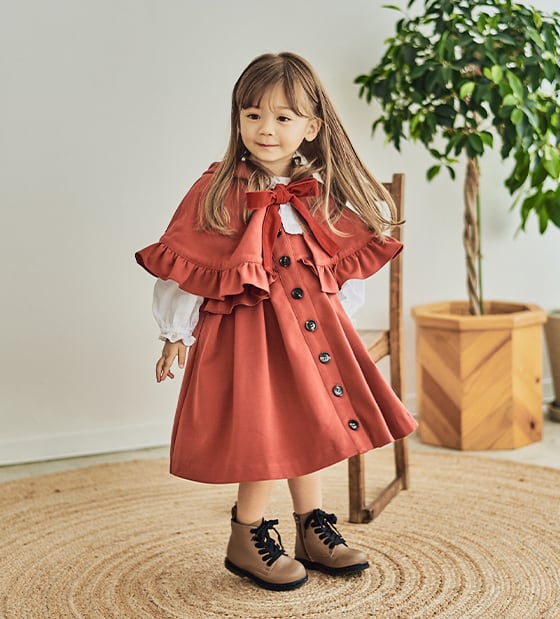 80size限定】ジャンパースカート×赤ずきんケープ 2点SET | Coquette