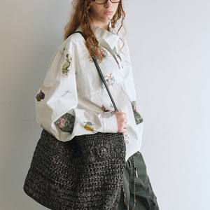 Art Print Asymmetry Shirt T3883