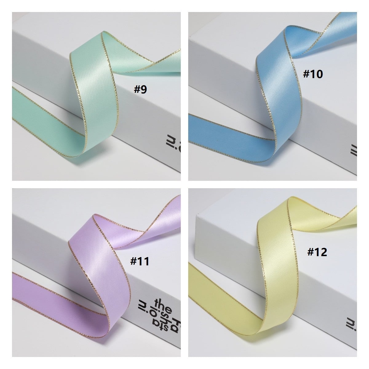 サテン リボン 金縁 無地 幅約38mm 布 01010003 ハンドメイド サテン リボン 金縁 無地 幅約38mm 布 01010003 ハンドメイド