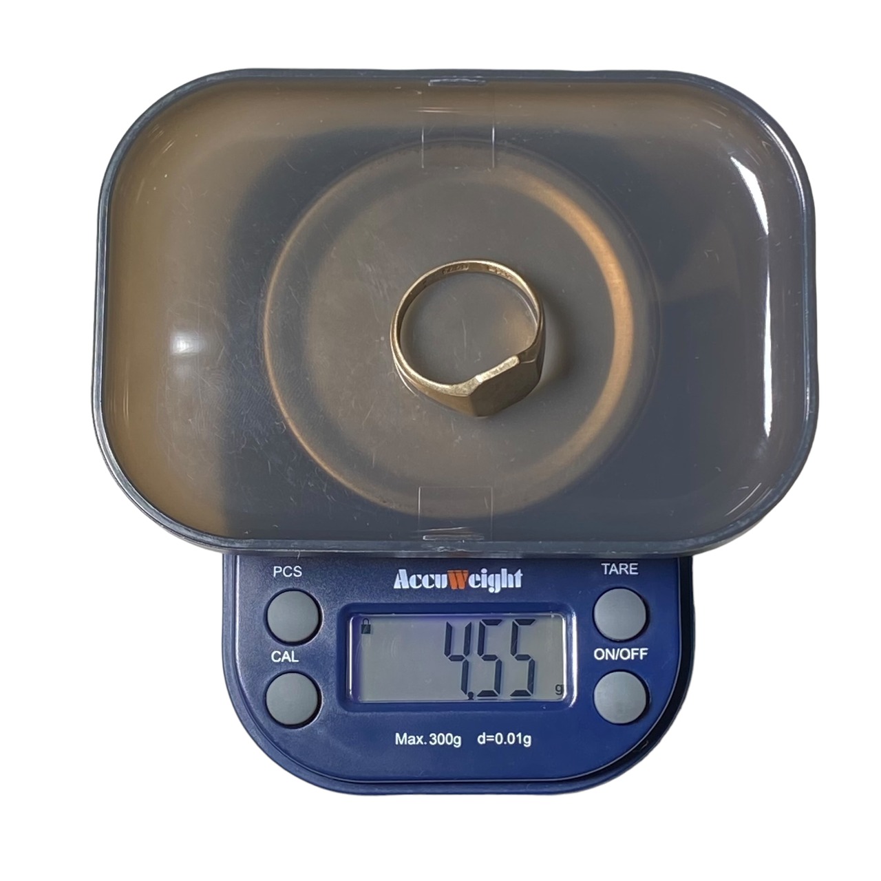 vintage 9ct solid gold signet ring