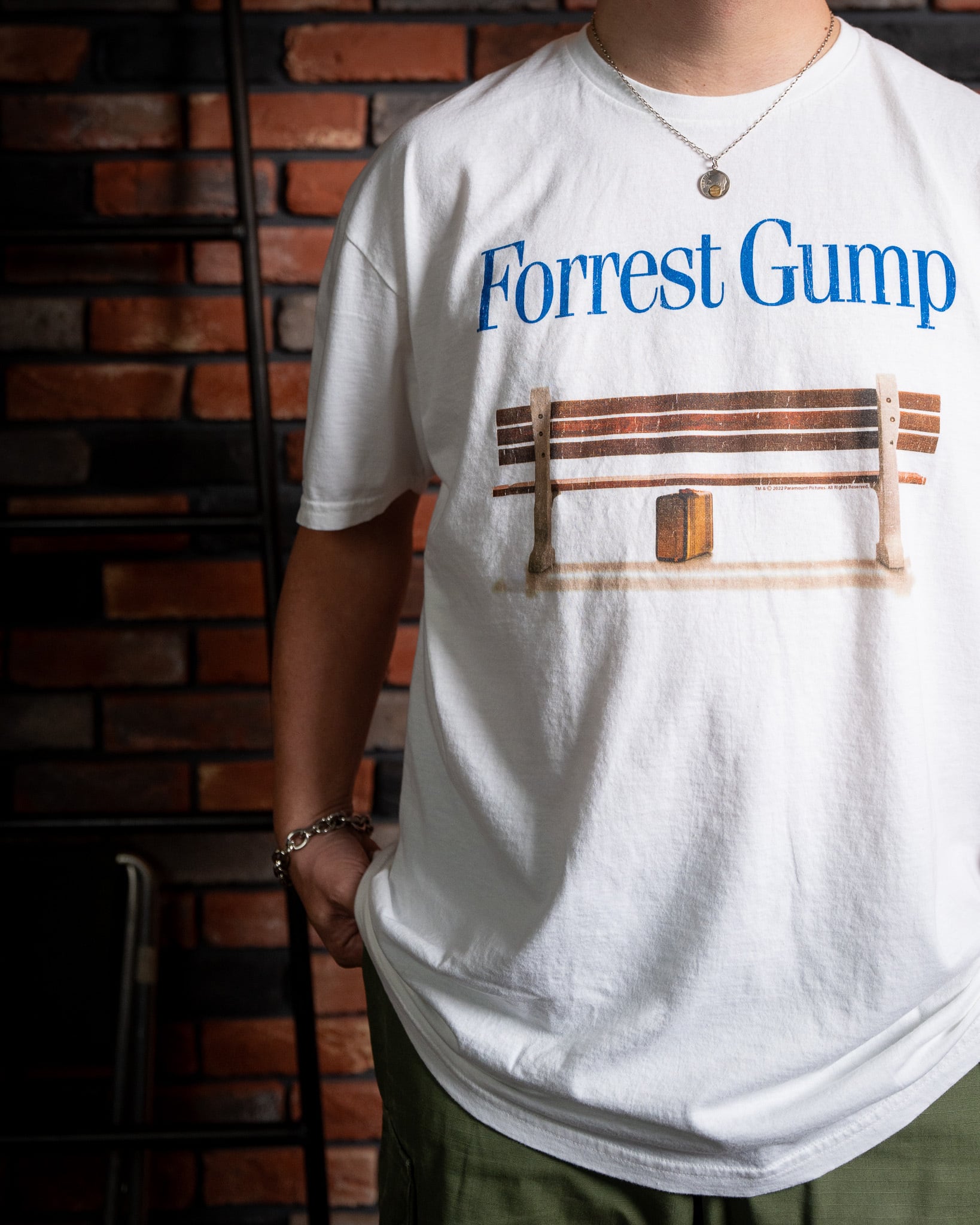 THRIFTY LOOK】Forest Gump TEE 新品 ユーズド加工 L XL オフィシャル