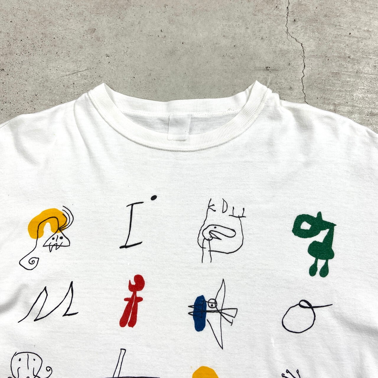 90年代 JOAN MIRO ジョアン・ミロ アートプリントTシャツ 