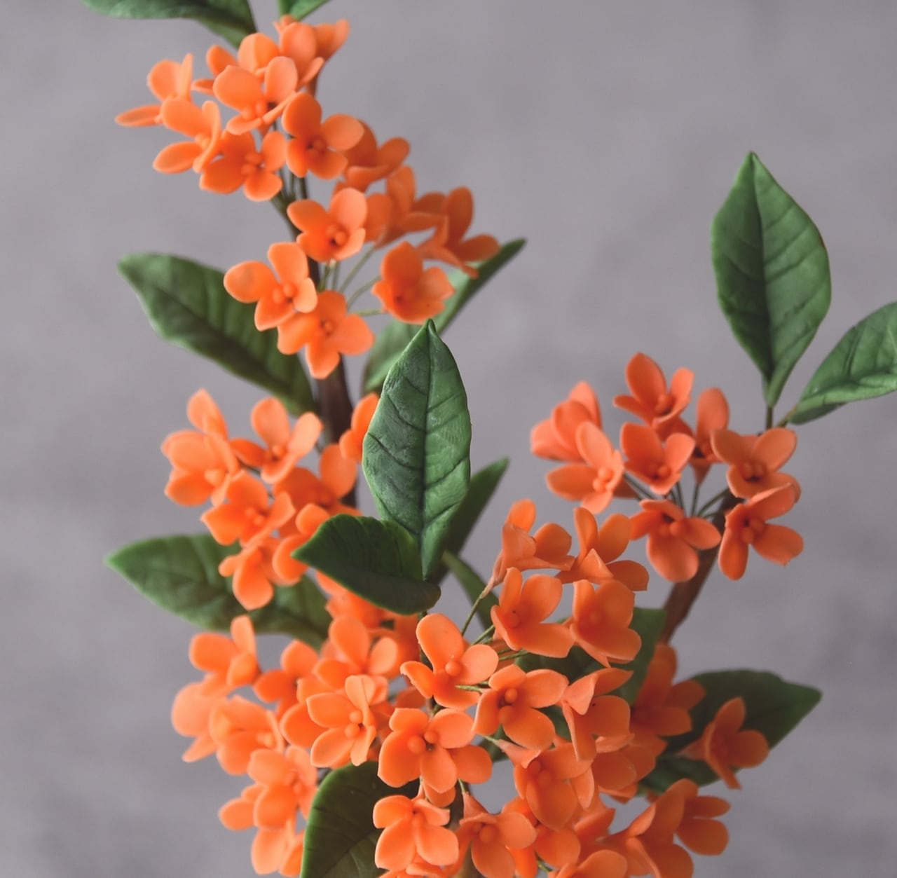 ◇金木犀（キンモクセイ）秋の花 クレイフラワー｜枯れない花の