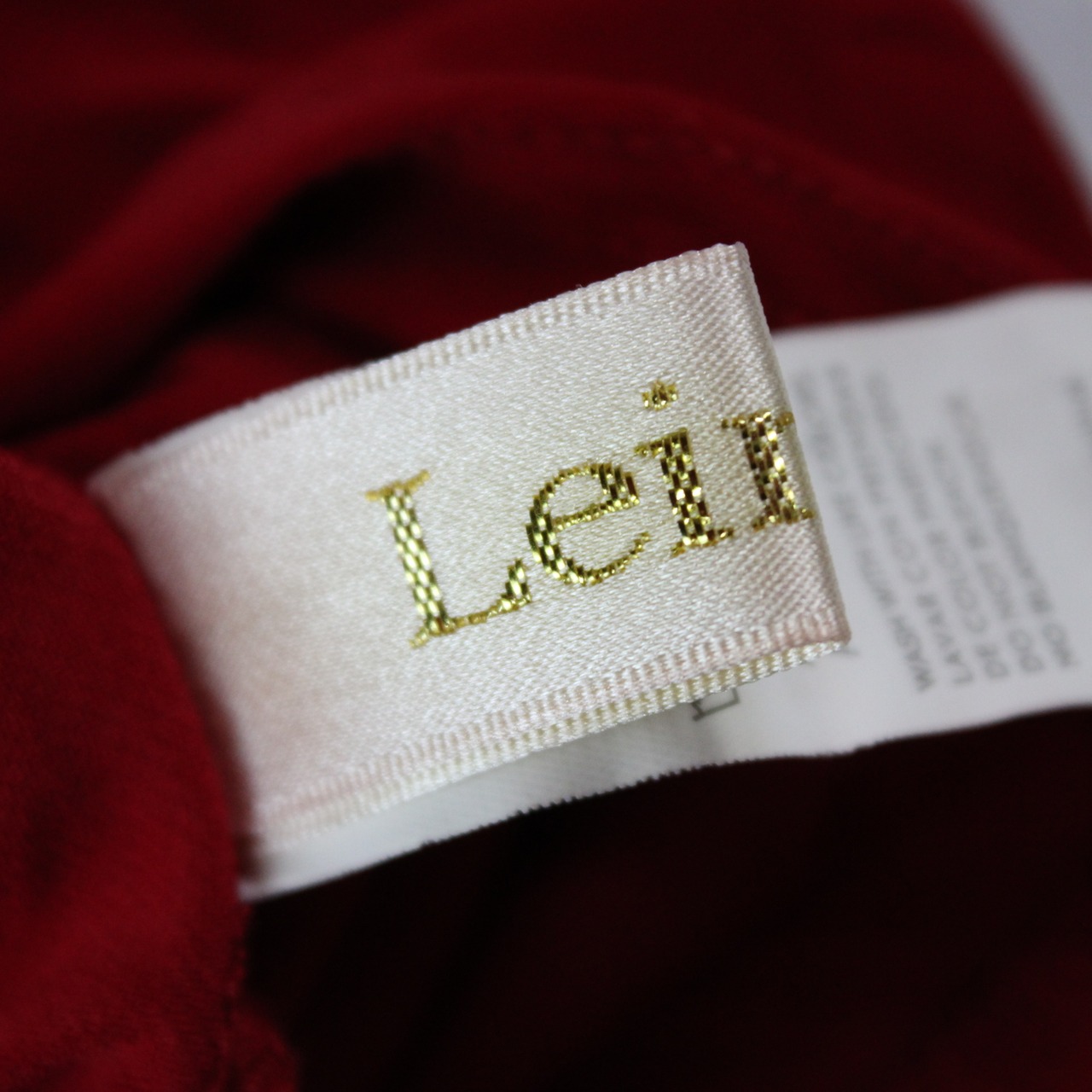 【美品 社交ダンス衣装】トップス leirena レイリーナ 赤 レッド フリル かわいい 可愛い 上品 シック クラシカル エレガント