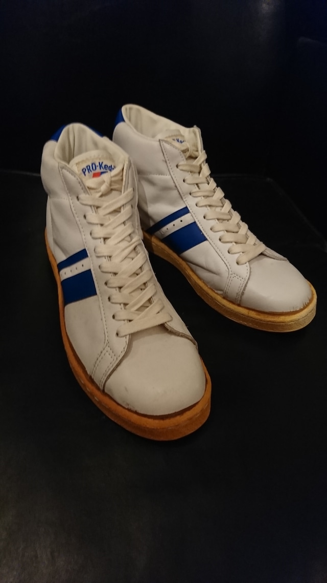 1980s "PRO-Keds LEATHER HI"  DEAD STOCK