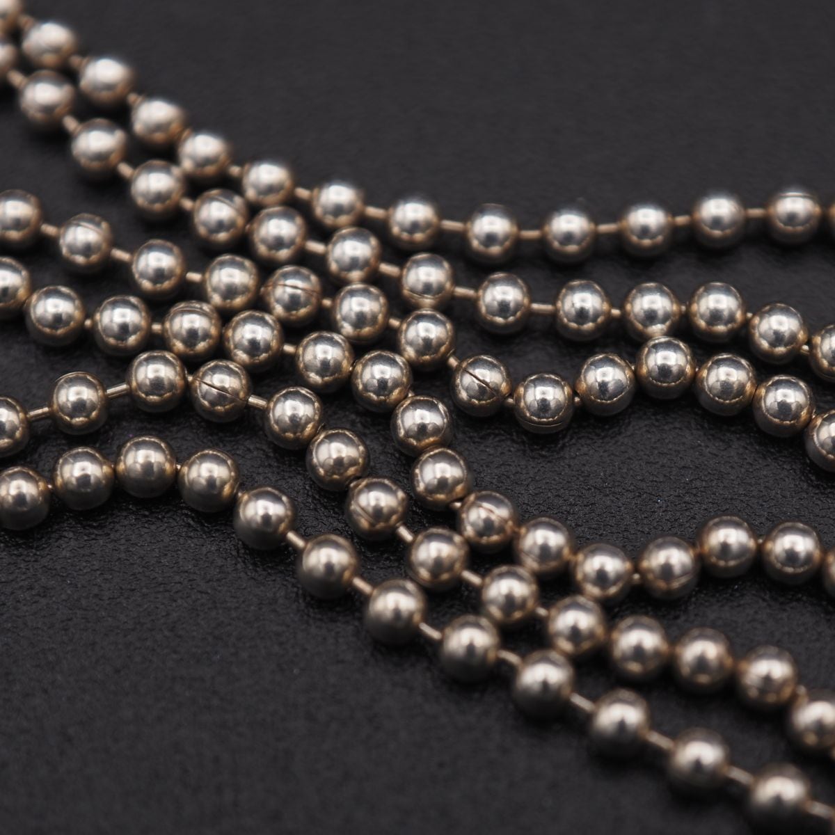 H233 ヴィンテージ STERLING 925刻印 ネックレス ボールチェーン