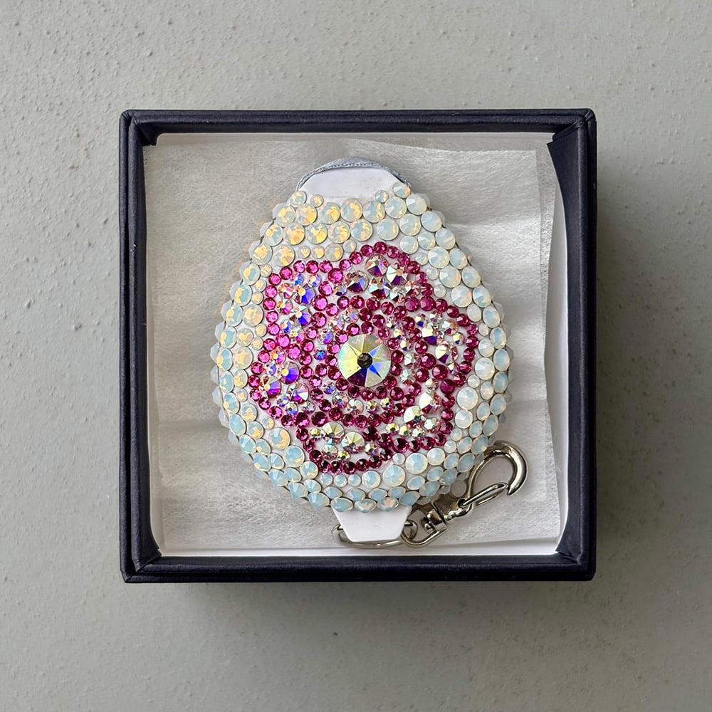 デコプティ　お花型ネックストラップ　ローズ デコプティ お花型ネックストラップ ローズ デコプティ お花型