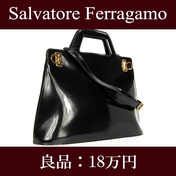 最終価格・送料無料・良品】Ferragamo・フェラガモ・2WAYショルダー ...