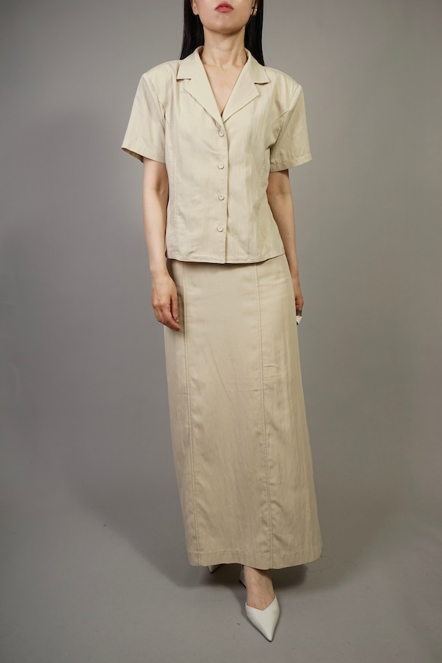 SHOULDER PAD SHIRT (BEIGE) 2305-03-98