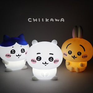 【韓国限定】chiikawa mood lamp 3types / ちいかわ ハチワレ うさぎ ムードランプ ルームライト フィギュア 照明 公式ライセンス 正規品