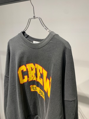 "CREW" logo long T-shirt
