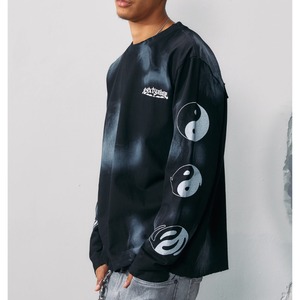 【DRIP3203】R69 Letter Embroidered Damaged Tee