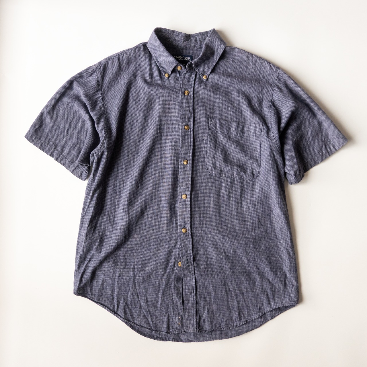 1990’s CHEROKEE linen cotton BD shirt