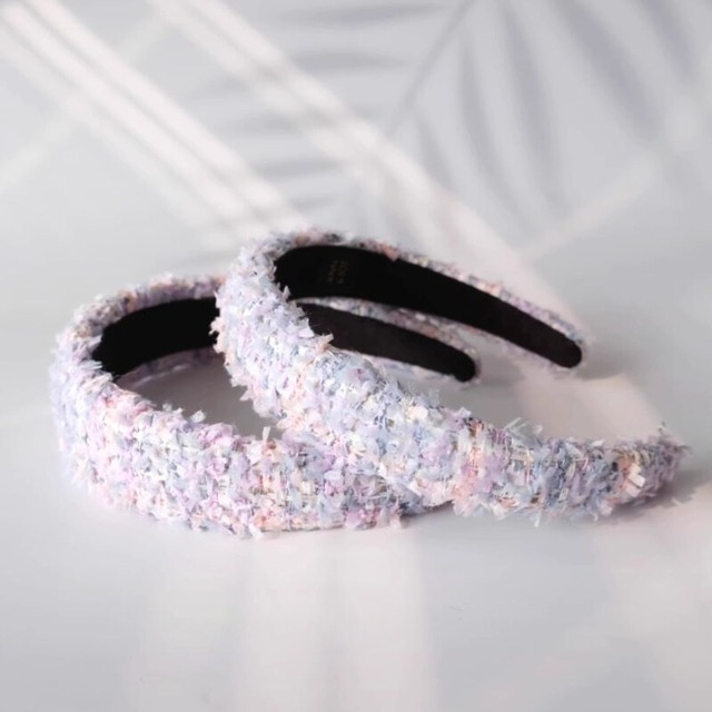 Pastel feather hair band　M1543