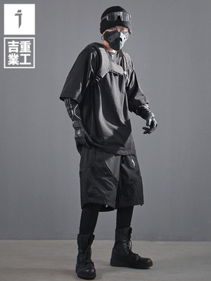 JIYEIND 25SS テッククルーネック ハーフスリーブTシャツ