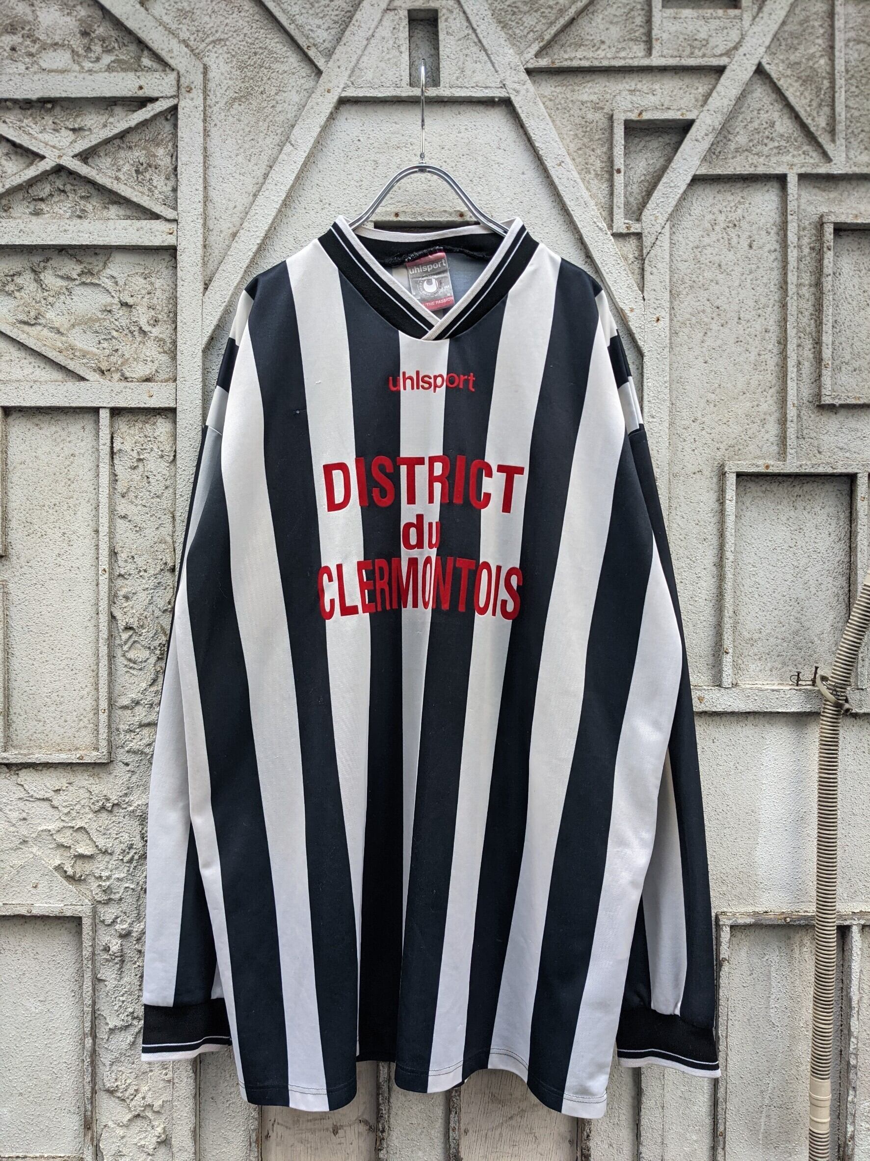 "UHLSPORT" polyester stripe L/S