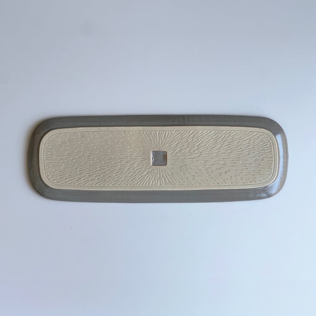 A2373 wanohanaさんま皿（灰） | KANESAN1893