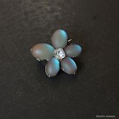 アンティークジュエリー サフィレット すみれ ブローチ【クリア】