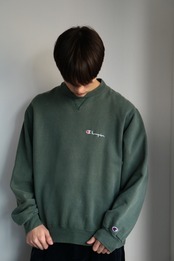 Champion faded green sweat shirt