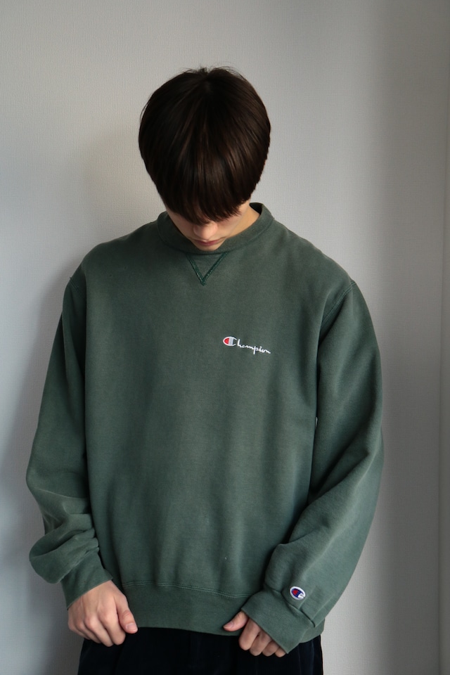 Champion faded green sweat shirt