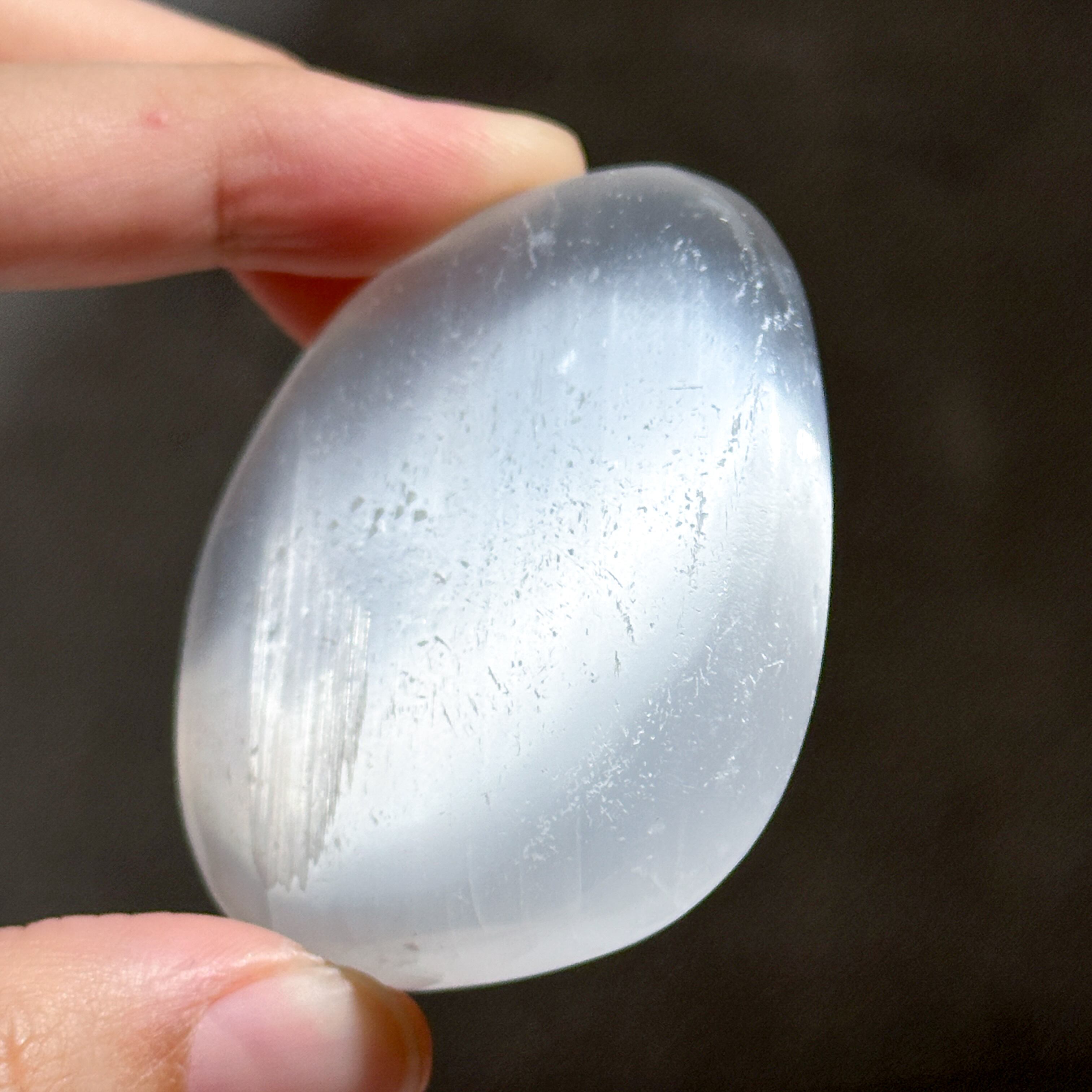 セレナイト パームストーン53♢Selenite♢天然石・鉱物