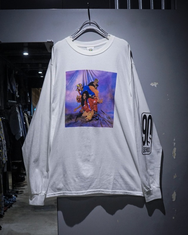 【add (C) vintage】90's “CROSS COLOURS” “TLC” Photo Print Vintage L/S  T-Shirt