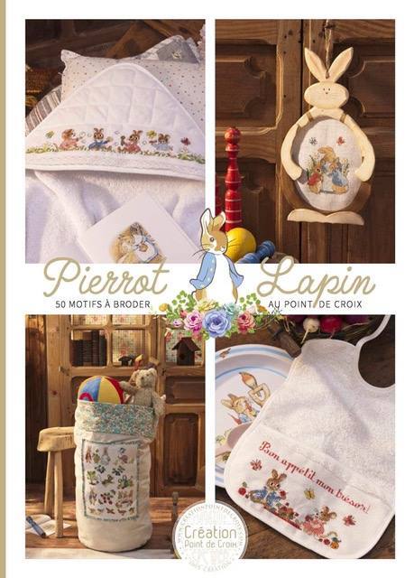 "Pierrot Lapin 01" Creation Point de Croix クロスステッチ図案 フランス MOOK ピーターラビット  ARCHWAY EMBROIDERY